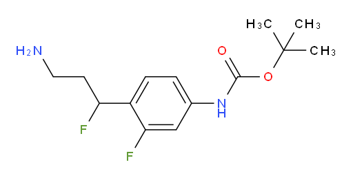 tert-butyl N-[4-(3-amino-1-fluoropropyl)-3-fluorophenyl]carbamate