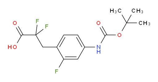 3-(4-{[(tert-butoxy)carbonyl]amino}-2-fluorophenyl)-2,2-difluoropropanoic acid