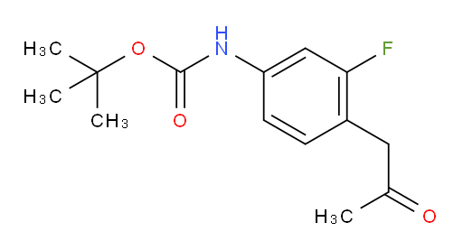 tert-butyl N-[3-fluoro-4-(2-oxopropyl)phenyl]carbamate
