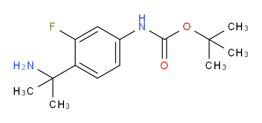 tert-butyl N-[4-(2-aminopropan-2-yl)-3-fluorophenyl]carbamate