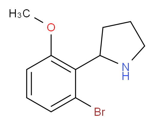 2-(2-bromo-6-methoxyphenyl)pyrrolidine
