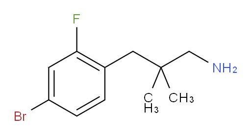 3-(4-bromo-2-fluorophenyl)-2,2-dimethylpropan-1-amine
