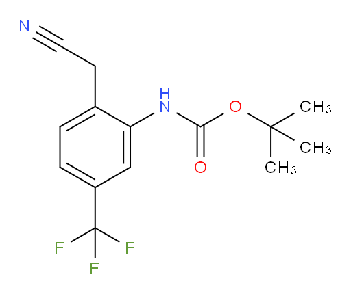 tert-butyl N-[2-(cyanomethyl)-5-(trifluoromethyl)phenyl]carbamate
