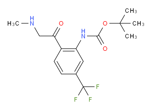 tert-butyl N-{2-[2-(methylamino)acetyl]-5-(trifluoromethyl)phenyl}carbamate