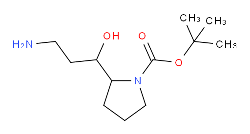tert-butyl 2-(3-amino-1-hydroxypropyl)pyrrolidine-1-carboxylate