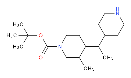 tert-butyl 3-methyl-4-[1-(piperidin-4-yl)ethyl]piperidine-1-carboxylate