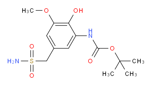 tert-butyl N-[2-hydroxy-3-methoxy-5-(sulfamoylmethyl)phenyl]carbamate