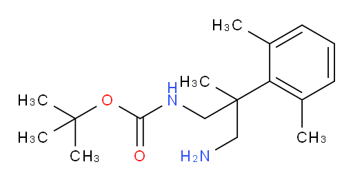 tert-butyl N-[3-amino-2-(2,6-dimethylphenyl)-2-methylpropyl]carbamate