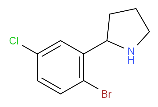2-(2-bromo-5-chlorophenyl)pyrrolidine