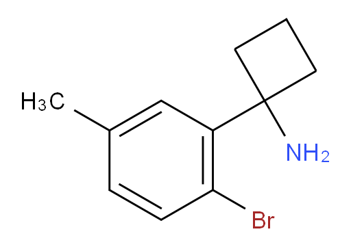 1-(2-bromo-5-methylphenyl)cyclobutan-1-amine