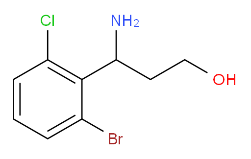 3-amino-3-(2-bromo-6-chlorophenyl)propan-1-ol
