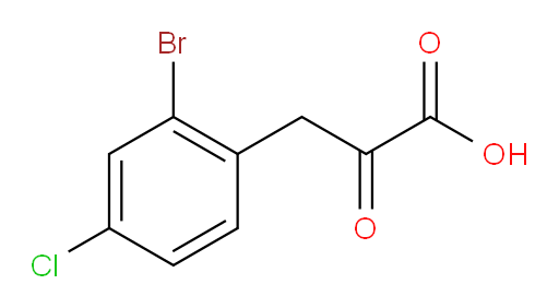 3-(2-bromo-4-chlorophenyl)-2-oxopropanoic acid