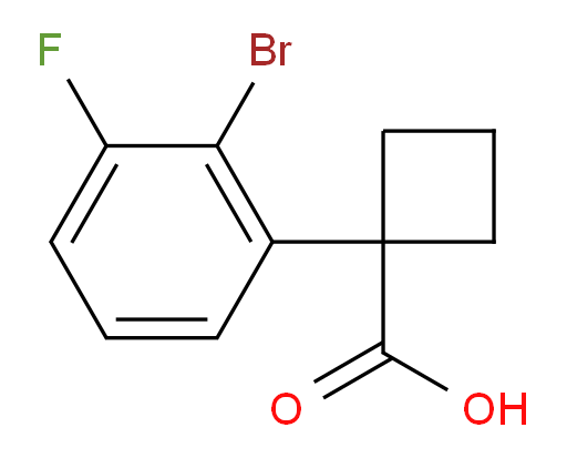 1-(2-bromo-3-fluorophenyl)cyclobutane-1-carboxylic acid