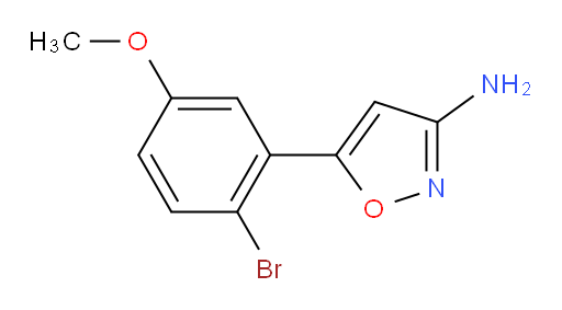 5-(2-bromo-5-methoxyphenyl)-1,2-oxazol-3-amine