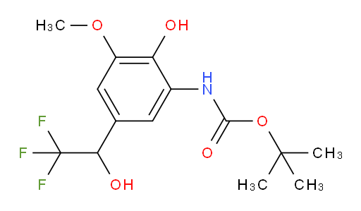 tert-butyl N-[2-hydroxy-3-methoxy-5-(2,2,2-trifluoro-1-hydroxyethyl)phenyl]carbamate