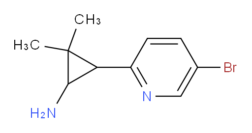 3-(5-bromopyridin-2-yl)-2,2-dimethylcyclopropan-1-amine