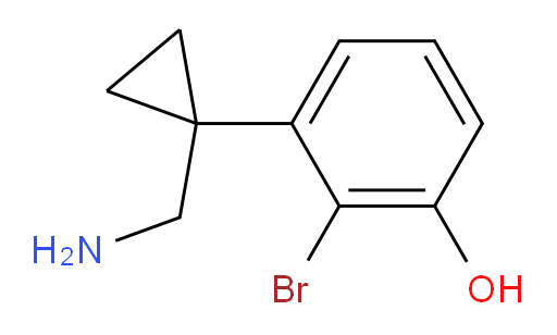 3-[1-(aminomethyl)cyclopropyl]-2-bromophenol