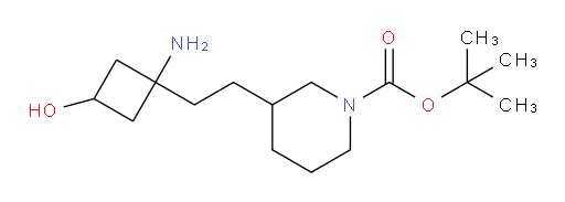 tert-butyl 3-[2-(1-amino-3-hydroxycyclobutyl)ethyl]piperidine-1-carboxylate