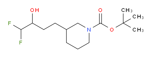 tert-butyl 3-(4,4-difluoro-3-hydroxybutyl)piperidine-1-carboxylate