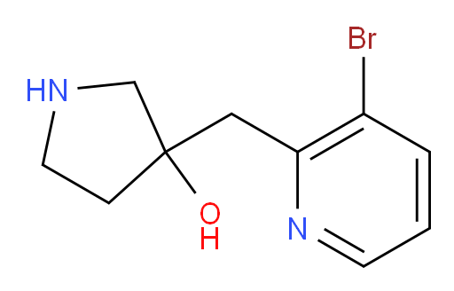 3-[(3-bromopyridin-2-yl)methyl]pyrrolidin-3-ol