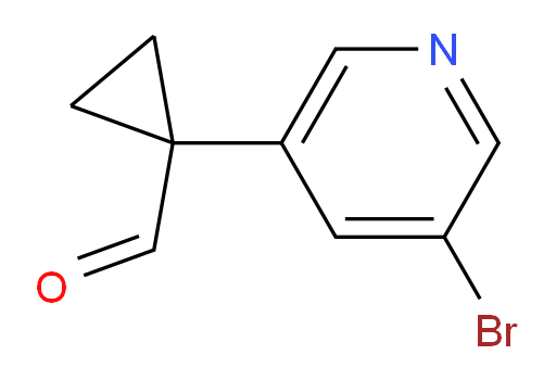 1-(5-bromopyridin-3-yl)cyclopropane-1-carbaldehyde