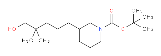 tert-butyl 3-(5-hydroxy-4,4-dimethylpentyl)piperidine-1-carboxylate