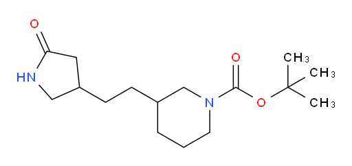 tert-butyl 3-[2-(5-oxopyrrolidin-3-yl)ethyl]piperidine-1-carboxylate