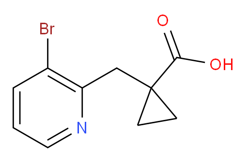 1-[(3-bromopyridin-2-yl)methyl]cyclopropane-1-carboxylic acid