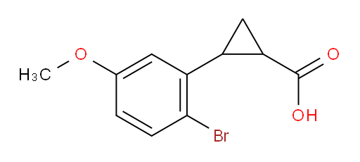 2-(2-bromo-5-methoxyphenyl)cyclopropane-1-carboxylic acid