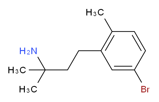 4-(5-bromo-2-methylphenyl)-2-methylbutan-2-amine