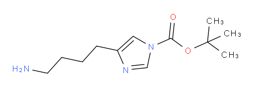 tert-butyl 4-(4-aminobutyl)-1H-imidazole-1-carboxylate