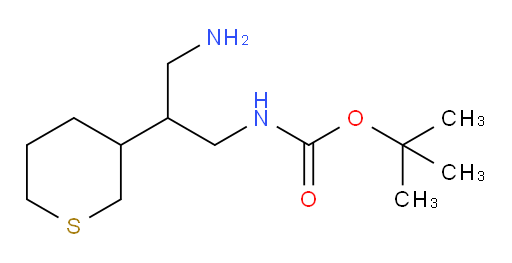 tert-butyl N-[3-amino-2-(thian-3-yl)propyl]carbamate