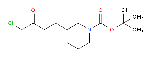 tert-butyl 3-(4-chloro-3-oxobutyl)piperidine-1-carboxylate