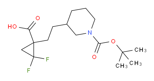 1-(2-{1-[(tert-butoxy)carbonyl]piperidin-3-yl}ethyl)-2,2-difluorocyclopropane-1-carboxylic acid