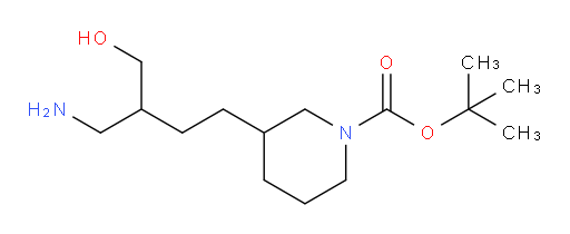 tert-butyl 3-[3-(aminomethyl)-4-hydroxybutyl]piperidine-1-carboxylate