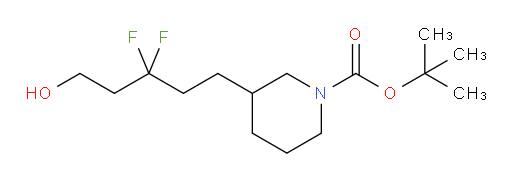 tert-butyl 3-(3,3-difluoro-5-hydroxypentyl)piperidine-1-carboxylate