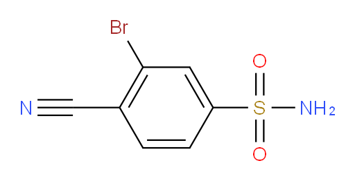 3-bromo-4-cyanobenzene-1-sulfonamide