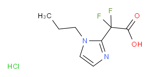 2,2-difluoro-2-(1-propyl-1H-imidazol-2-yl)acetic acid hydrochloride