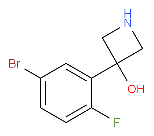 3-(5-bromo-2-fluorophenyl)azetidin-3-ol