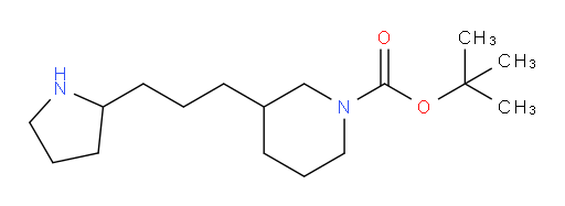 tert-butyl 3-[3-(pyrrolidin-2-yl)propyl]piperidine-1-carboxylate