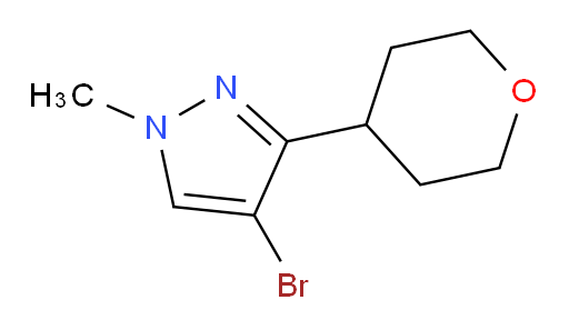 4-bromo-1-methyl-3-(oxan-4-yl)-1H-pyrazole