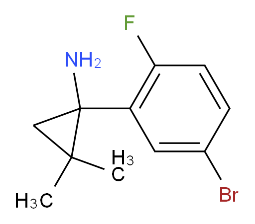 1-(5-bromo-2-fluorophenyl)-2,2-dimethylcyclopropan-1-amine