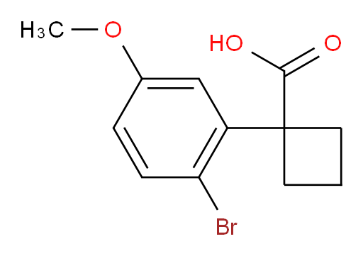 1-(2-bromo-5-methoxyphenyl)cyclobutane-1-carboxylic acid