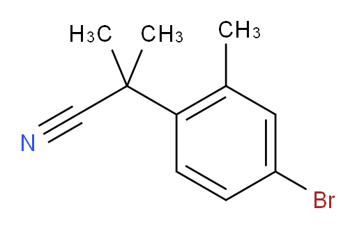 2-(4-bromo-2-methylphenyl)-2-methylpropanenitrile