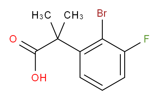 2-(2-bromo-3-fluorophenyl)-2-methylpropanoic acid