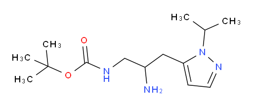 tert-butyl N-{2-amino-3-[1-(propan-2-yl)-1H-pyrazol-5-yl]propyl}carbamate