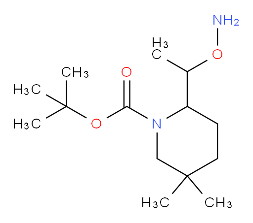 tert-butyl 2-[1-(aminooxy)ethyl]-5,5-dimethylpiperidine-1-carboxylate