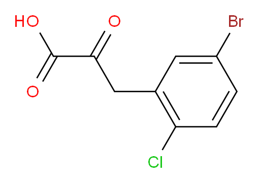 3-(5-bromo-2-chlorophenyl)-2-oxopropanoic acid