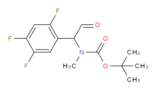 tert-butyl N-methyl-N-[2-oxo-1-(2,4,5-trifluorophenyl)ethyl]carbamate