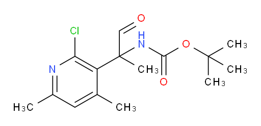 tert-butyl N-[2-(2-chloro-4,6-dimethylpyridin-3-yl)-1-oxopropan-2-yl]carbamate